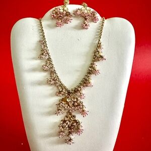 Necklace with matching earrings